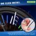 Guscase Bicycle Spoke Reflectors - 360 Visibility | 72-Piece Set | Easy to Assemble | Bright Colors | Bike Accessories - Buy Online on GoSupps.com
