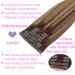 24 Real Human Hair Clip-In Extensions, 120g Ombre Chocolate Brown to Caramel Blonde - Long Straight Thick Hair - 9pcs 24 Inch - Pack of 1 - Buy Online on GoSupps.com