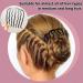 8 Piece French Style U Shape Hair Combs & Sticks Set for Vintage Hairstyles - Buy Online on GoSupps.com