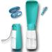 NEW 3 Series gift set |Modern foldable 550ml dog drinking bottle for on the goincluding toothbrush & pipe |Premium drinking bottle dog |Drinking bottle dogs for on the go100% leak -proof 550ml foldable - turquoise