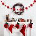 Syhood 30 Pcs Yarn Pom Poms Set - 20 x 1 Inch, 10 x 1.5 Inches Red Pompom Balls for Christmas Crafts and Xmas Party Decor - Buy Online on GoSupps.com
