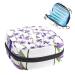 Storage bags for women's bandages menstrual cup girls travel large capacity make-up women bandage organizer crane lotus pattern color 4 4.7x6.6.6 in/12x17x17 cm