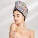 Hair Towel Wrap with Button - Quick Drying Hair Turban & Head Towel (Passport Stamp) - International Shipping Available - Buy Online on GoSupps.com