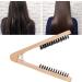 Choose Hair comb doublesided brush wooden handle antistatic clip comb for styling and smoothing hair without heat damage - Buy Online on GoSupps.com