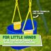 Deluxe High Back Full Bucket Toddler Swing with Exclusive Chain & Dip Pinch Protection - Blue - Buy Online on GoSupps.com