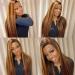 Muokass 4x4 HD Lace Front Wig 26 Inch #4/27 Color - Brazilian Virgin Human Hair, 150% Density, Pre Plucked, Elastic Bands, Natural Hairline - For Black Women - Buy Online on GoSupps.com