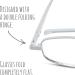 Shop Compact Flat Folding Reading Glasses - Frost +2.5 | International Shipping Available - Buy Online on GoSupps.com