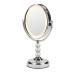 Conair Double-Sided Lighted Makeup Mirror - 1x/7x Magnification, Polished Chrome with Crystal Ball Stem - Buy Online on GoSupps.com