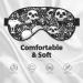 Black Floral Skull Print Eye Mask | Soft Sleep Mask for Men & Women | Travel & Sleeping Aid - Buy Online on GoSupps.com