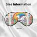Cartoon Unicorns Adjustable Eye Mask - Unisex Blackout Sleep Mask for Travel Yoga & Office Naps - Buy Online on GoSupps.com