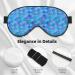 Double-Sided Eye Mask Geometric Blue Mermaid Scales Unisex Sleep Shade Cover for Ultimate Comfort | International Shipping Available - Buy Online on GoSupps.com