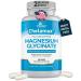 Chelamax Magnesium Glycinate.Dead Sea Sourced 100% Chelated Magnesium for Sleep Support Muscle Cramps Bone Health. Made in USA 3rd Party Tested Heavy Metal Free Glicinato de Magnesio Capsules. 90 Count (Pack of 1)