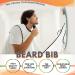 nedit Beard Bib Beard Trimmer Catcher - Shaving Bib Apron with 2 Suctions (+2 Additional) Grooming Accessory Nylon Beard Trimming Gift for Men - Buy Online on GoSupps.com