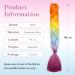 Tess Braids Extensions - Jumbo Kanekalon 60 cm Ombre Hair Braids (5 Pack) - Blue Orange Red - Perfect for Box Braids & Hair Extensions - Buy Online on GoSupps.com