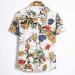ZSBAYU Men's Floral Printed Aloha Ethnic Casual Shirt - White 4XL - Buy Online on GoSupps.com