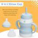 YES BOO Toddler Spill Proof Silicone Training Sippy Cup (Blue) - YB001-1 - Buy Online on GoSupps.com