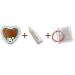 Gingerbread Heart Blanks for Custom Labeling - 15cm - Purple Edge | LEBKUCHEN WELT - Buy Online on GoSupps.com