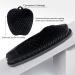 Silicone Shower Foot Scrubber Mat | Non-Slip with Suction Cups | Black Silicone Foot Brush for Dead Skin Removal and Massage - Buy Online on GoSupps.com