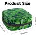 Buy Tropical Green Leaf Menstruation Pad Bag with Zipper - Stylish & Spacious Women's Napkin & Tampon Collection Bags - Buy Online on GoSupps.com