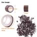 1000 Pieces Silicone Nano Rings for Hair Extensions - 4.0 x 3.0 mm Brown Micro Rings for I-Tip Extensions - Buy Online on GoSupps.com