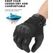 kemimoto Tactical Gloves for Men  Touchscreen Work Gloves with Hard Knuckle for Outdoor Work Sports Motorcycle Cycling Tactical Training Airsoft Paintball Shooting Hunting Hiking Camping Climbing Black Large - Buy Online on GoSupps.com