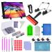 LIRUNQIU 59 Pcs Diamond Painting A4 LED Light Pad Kit 5D Diamond Painting Accessories Tool Kit Full Drill for Adults and Kids Supplies Includes Storage Case Pens Stand Pad Board and More A4 Led pad