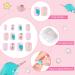 96-Piece Self-Adhesive Artificial Nails for Kids | Cute Stick-On Fingernails with Rhinestones - Buy Online on GoSupps.com