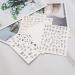 VGOL 12 Sheets Self-Adhesive Nail Art Stickers Flower Butterfly Moon Star Pattens Nail Decals Hollow Manicure DIY Nail Decoration for Acrylic Nails Black White Rose Gold - Buy Online on GoSupps.com