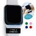Rockadex Type 2 Diabetic Medical Alert Watch Sleeve 2 Pack - Colored Silicone Diabetic Supplies (Black) - Buy Online on GoSupps.com