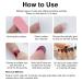 Summer Wine Red & Sparkle Gold Powder Press On Nails - 24Pcs Medium Coffin Square False Acrylic Nails for Women - Buy Online on GoSupps.com