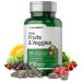 Horb ach Mega Fruits and Veggies Supplement | 100 Capsules | Vegetarian Non-GMO and Gluten Free