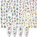 Cute Cartoon Nail Art Stickers - 3D Self-Adhesive Designer Decals for Women, Kids, and Girls - Manicure Decoration Accessories - 7 Sheets - Buy Online on GoSupps.com