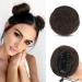 Sofeiyan 2PCS Mini Claw Clip in Hair Bun Messy Cat Ears Hair Bun Extension Synthetic Donut Wig Accessory Updo Space Bun Hair Pieces for Women Girls Medium Brown
