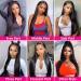 Subella 10A HD Lace Front 14 Human Hair Wig for Black Women - 180% Density, Pre Plucked, Brazilian Straight Style - Buy Online on GoSupps.com