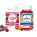 Lunakai USA Made D3+K2 with Calcium & Energy B12 Gummies Bundle Vegan Non-GMO 60 Gummies Each