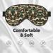 Animal Camouflage Green Print Unisex Sleep Mask | Double-Sided Eye Mask for Sound Sleep & Skin Care - Buy Online on GoSupps.com