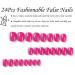 Squoval False Nails Short 24Pcs Rose Pink Press on Nails Pure Colour Fake Nails Acrylic Stick on Nails with Nail Glue Removable Glue-on Nails Fake Nails Women Girls Nail Art Accessories Rose Pink Short - Buy Online on GoSupps.com