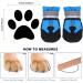 4 Pieces Dog Boots Paw Protector Waterproof Dog Shoes with Reflective Straps Adjustable Washable Non-Slip Dog Shoes Dog Boots for Injured Paws Blue Outdoor Paw Protectors Dog Shoes for Large Dogs(L) L Blue - Buy Online on GoSupps.com