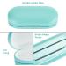 MUF 2-in-1 Portable Contact Lens & Glasses Case with Mirror Tweezers & Solution - Blue-Green 'Touch of Paradise' - Buy Online on GoSupps.com