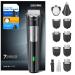 Beard Trimmer Hair Clippers Men Nose & Ear Trimmer 11-in-1 Body Groomer Men Kit Light Black