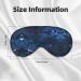 Buy Blue Galaxy Print Soft Sleep Eye Mask | Cozy Sleep Mask for Men & Women - Perfect for Travel - Buy Online on GoSupps.com