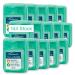 Wellsamed dental floss in a 10m dispenser for thorough interdental cleaning (mint flavour 144 pieces)
