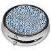 Evil Eyes Mini Round Pill Box - 3 Compartment Portable Organizer for Travel & Home - Buy Online on GoSupps.com