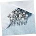 FRCOLOR 1pc Hair Comb Rhinestone Headpiece Women Hairpin Comb Wedding Headpiece for Bride Rhinestone Flower Comb Hair for Women Prom Tiara Bridal Headdress Pearl Light Luxury Alloy Girl - Buy Online on GoSupps.com