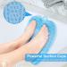 HONYIN XL Shower Foot Scrubber Mat - Exfoliate, Massage & Improve Circulation - Non-Slip Suction Cups - Blue - Buy Online on GoSupps.com