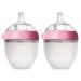Comotomo Baby Bottle  Pink  5 Ounce  2 Count (Pack of 1)