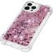Buy Tivenfezk Nadoli Glitter Drive Sand Shell for iPhone 15 Pro Max - Shockproof TPU Bumper Transparent Quicksand Case in Rose Gold - Buy Online on GoSupps.com