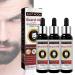 3 PCs Beard Growth Organic Care Oil Natural Beard Growth Serum Promotes Facial Hair Growth Moisturizes and Conditions Beard For Men Patchy Beard Growth
