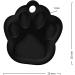 ENGRAVO Custom Black Dog Tag Paw - Personalized Engraving - Large 33mm for Pets - International Shipping Available - Buy Online on GoSupps.com