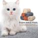 Calming Blankets for Small to Medium Dogs and Cats | Soft Fluffy Fleece Pet Blanket | Anxiety & Stress Relief | 31 x 24 Inch | Gray/Beige/Khaki - Buy Online on GoSupps.com